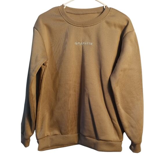 Shein Girls Beige Sweatshirt Sz Small - Picture 1 of 4
